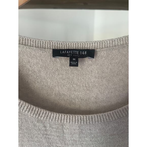 Lafayette 148 Wool Blend Tank Shimmering Metallic Layering Piece Size Medium - Picture 3 of 7